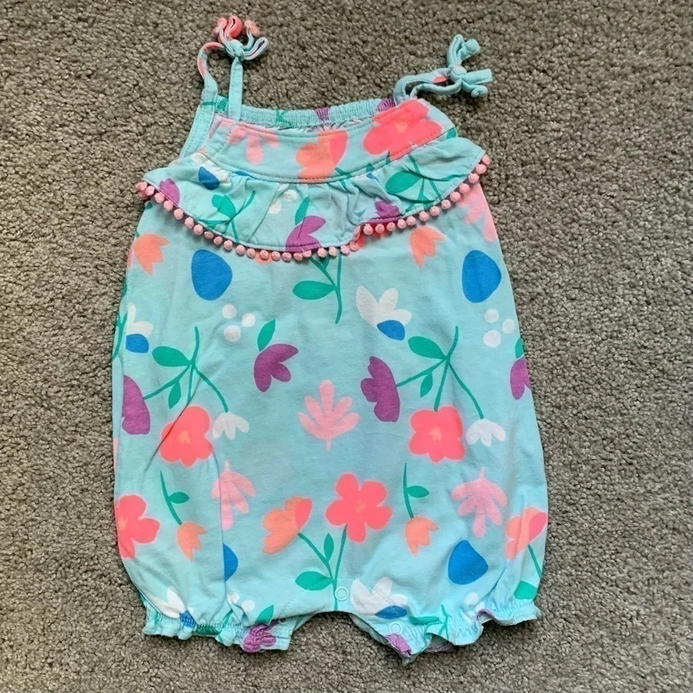 Denim jacket and baby Onesies Lot